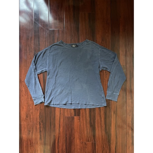 RRL Other - RRL Ralph Lauren Waffle Knit Long Sleeve Shirt Blue Double RL Size XL Preowned